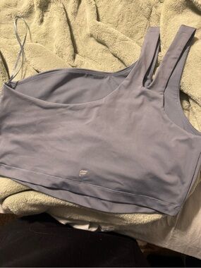 Fabletics Light gray Sports Bra with Double Straps
